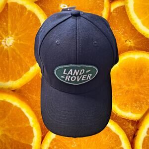 NWT DF Black Land Rover Hook and Loop‎ Closure Adjustable Baseball Hat Cap